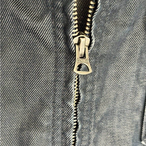 Vintage Gap 1969 Dark Rinse zipper denim jacket. Men’s large - Picture 4 of 6